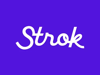 Strok wordmark logo calligraphy font hand lettering lettering logo logotype script typography wordmark