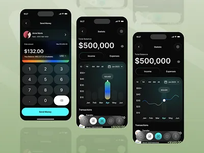 Finance mobile application ui design application banking blockchain clean ui crypto app cryptocurrency design digital wallet exchange finance finance ui fintech mobile app mobile ui modern ui payments ui ui designer ux wallet ui