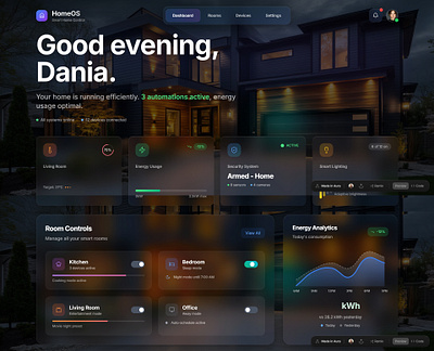Real Estate Web UI Design 3d agency animation b2b crm design figma graphic design hero section landing page motion graphics saas ui
