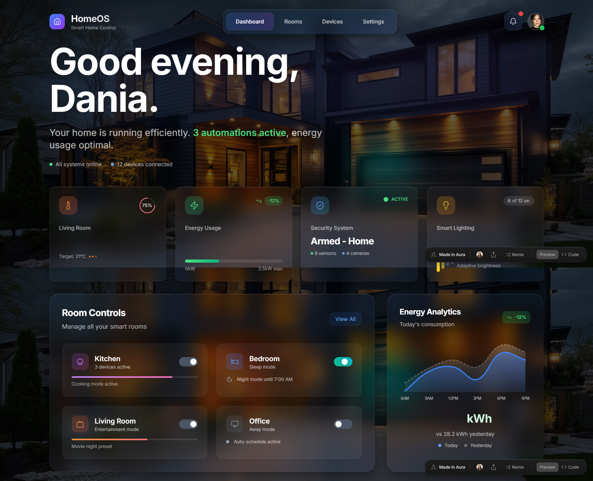 Example of Modern And Stunning Landing Page