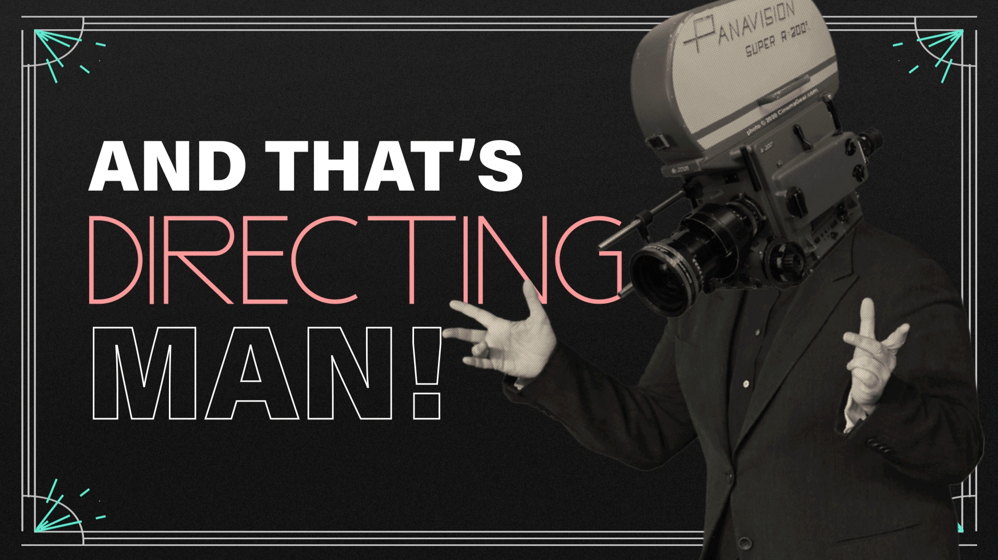 That's Directing, for Stitcher/Sirius XM 2d 2d animation after effects animation collage director film motion motion graphics text texture type