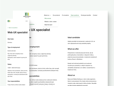 Case study (Part 3) - User interface audit case study cro job details job offer mobile mobile design redesign ui ux web design website design