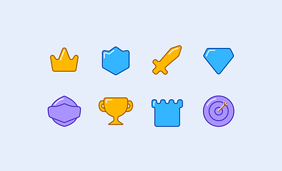 Minimalistic medieval-themed icon set graphic design icon design icon set icons minimal minimalistic ui