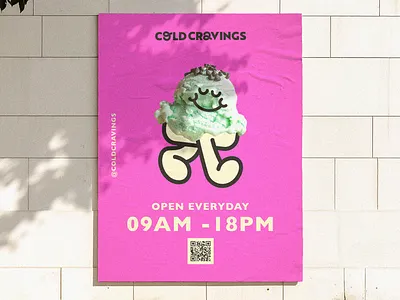 Cold Cravings Branding brand identity branding design graphic design logo logo design mascot design
