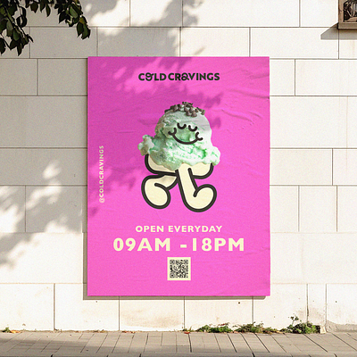 Cold Cravings Branding brand identity branding design graphic design logo logo design mascot design
