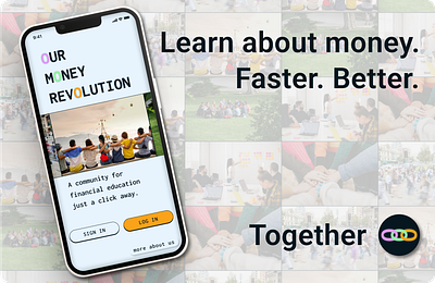 UI/UX Design: Our Money Revolution mobile app design graphic design ui ui design ux ux design