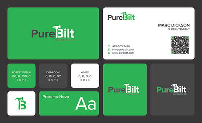 Logo Design | PureBilt brand branding business business card design graphic design illustration logo logo design