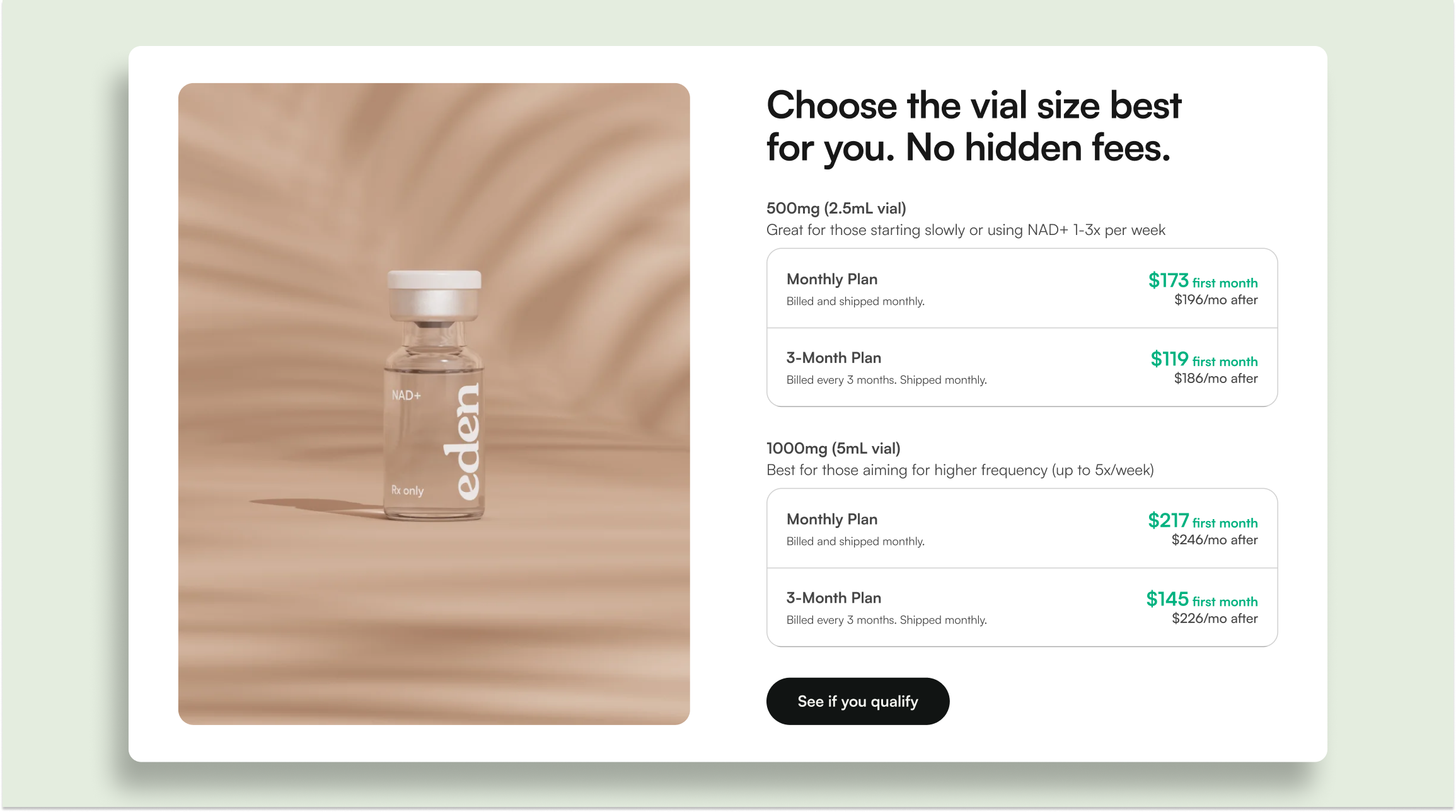 Product Pricing UX/UI for Pharmaceutical Brand landing page pharmaceutical wesbite pricing bundle pricing page product detail product pricing uxui