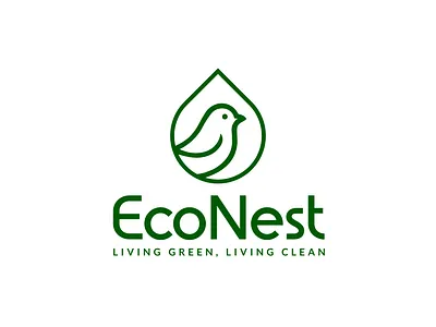 EcoNest Logo branding burt logo eco logo graphic design logo natur logo nest logo