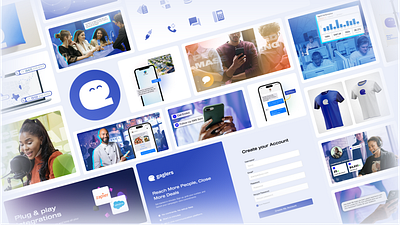 Communications Company - Brand Design Bento Box b2b b2b marketing bento bento box brand design branding cerulean design illustration logo design mockups saas ui visual design