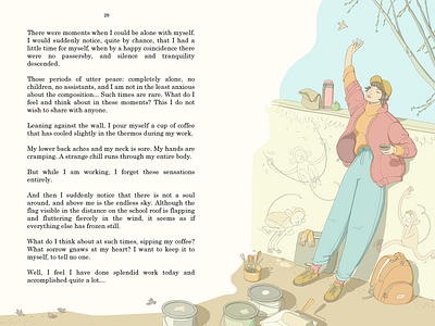 Book character book character illustration minimalist illustration plot from the book
