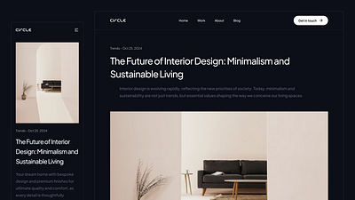 Circle - Architecture & Interior Studio architecture branding design digital figma graphic design illustration interface interior logo minimal portfolio sites sketch ui ux website