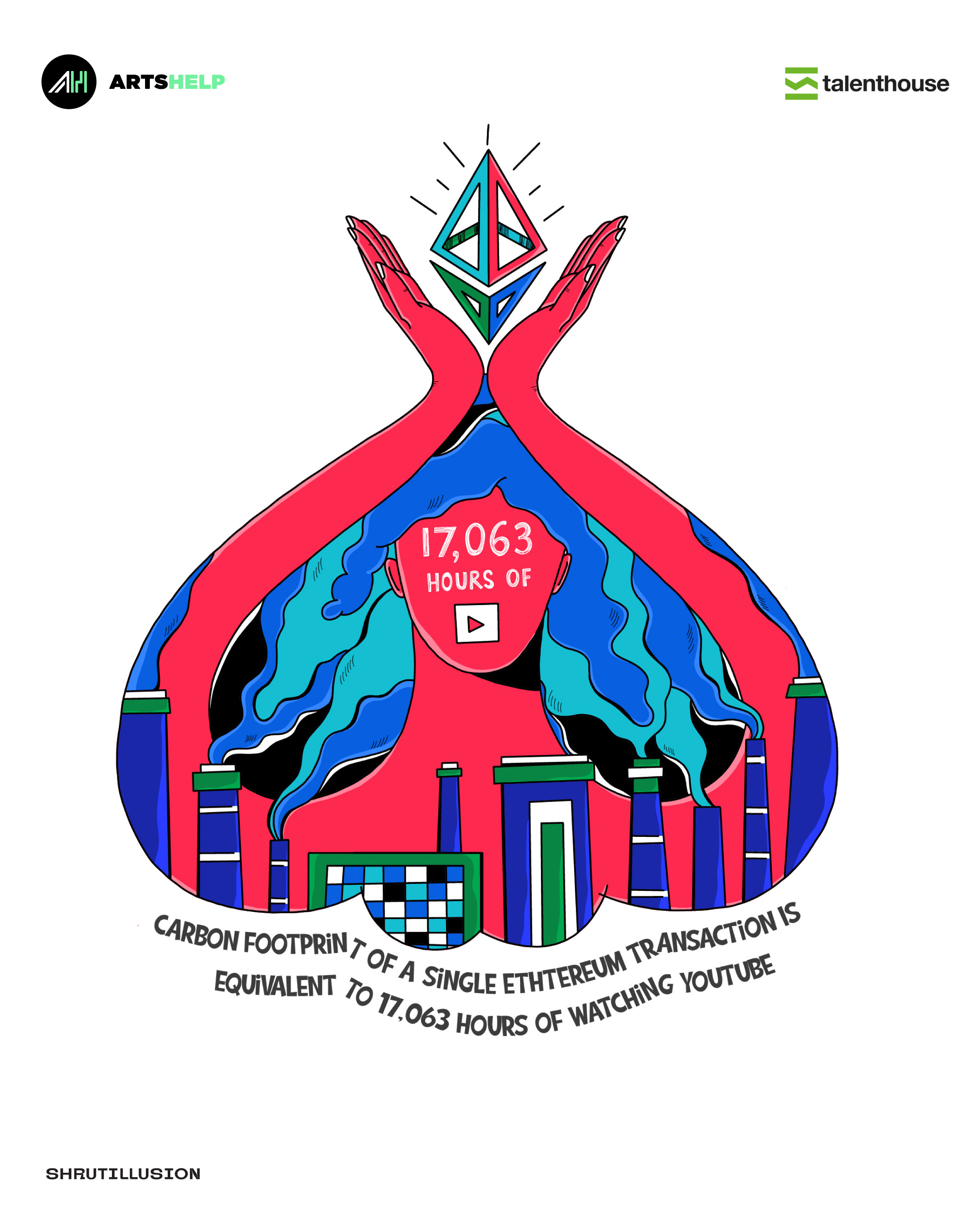 Blockchain (YouTube fact)- Commissioned Artwork artshelp blockchain digital illustration digital illustrator facts graphic design illustration minimal art nft technology vector art vectorillustration youtube