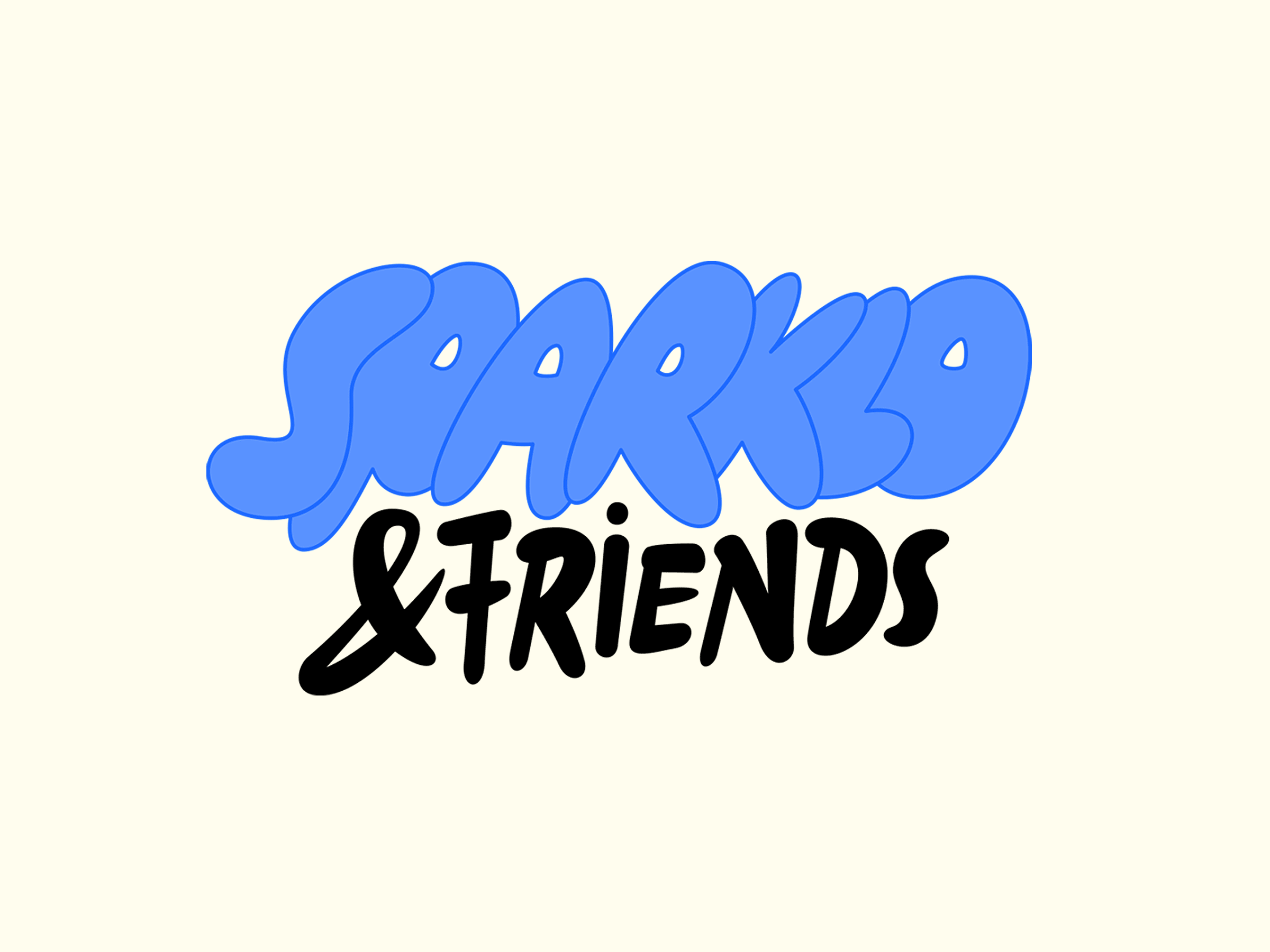 Sparklo & Friends – lettering wordmark lettering logotype sketch typography wordmark