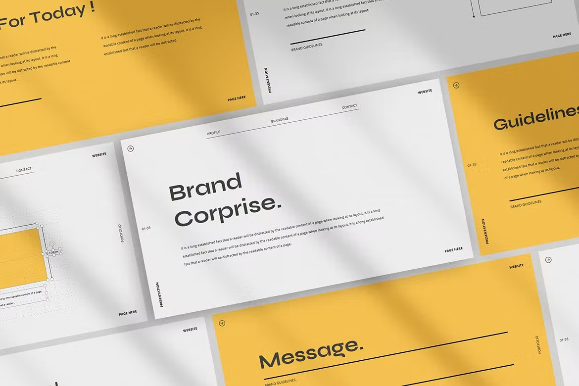 Corprise - Brand Guideline Presentation Template by TMP on Dribbble