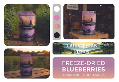 Blueberries pouch packaging design | Food packaging design berries packaging blueberries blueberries packaging blueberries pouch packaging branding design dried food food food packaging graphic design illustration label design packaging design pouch design pouch label product label product label design