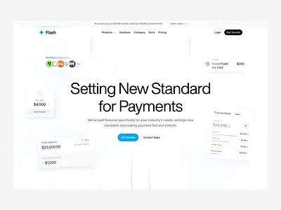 Header design banking clean graphic design header hero ui website