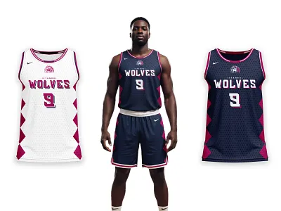 Wolves concept basketball logo and jersey design baseball jersey design basketball jersey basketball jersey design basketball uniform football jersey design jersey jersey design uniform wolves
