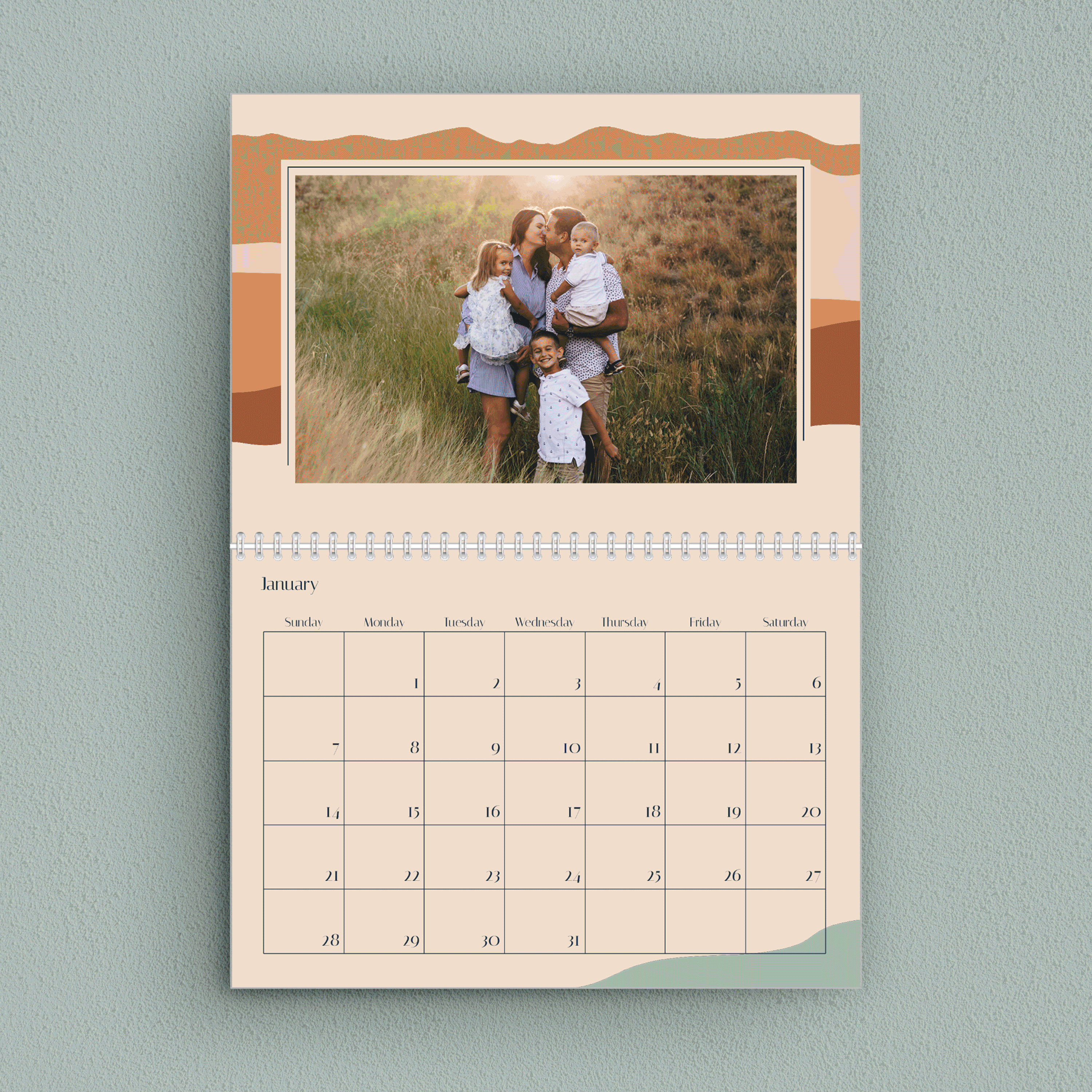 Calendar / Bold Abstract Desert bold calendar desert graphic design