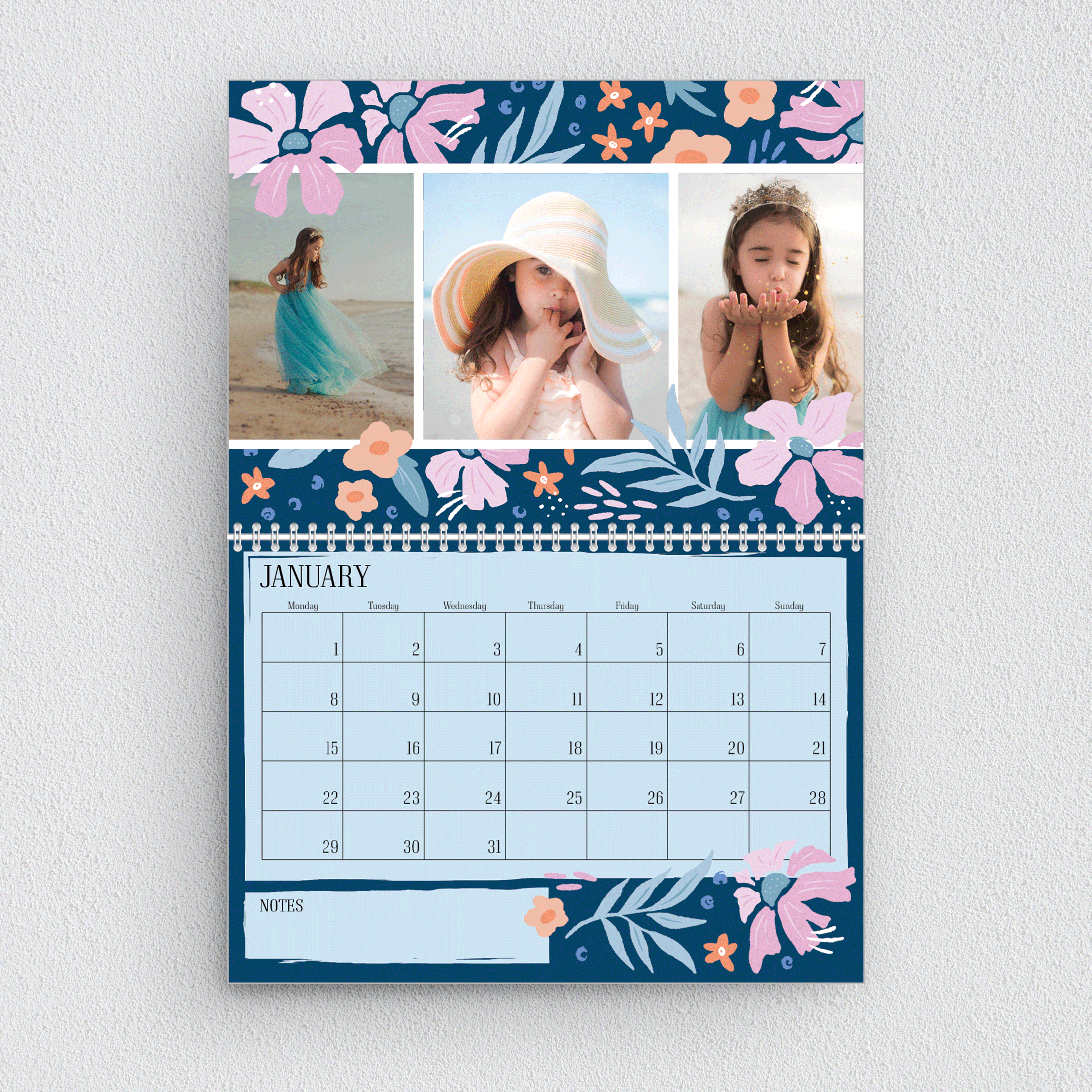 Calendar / Cheery Florals calendar cheery florals flowers graphic design