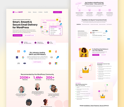 FluentSMTP—The Smartest WordPress SMTP Plugin automation crm designer email emailmarketing figma fluentsmtp plugin ui uiux webdesign wordpress wpmanageninja