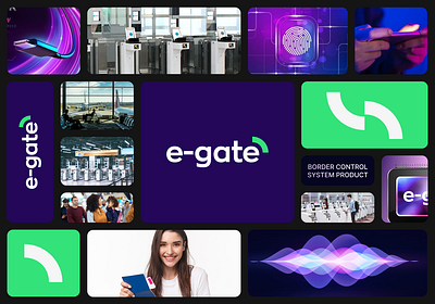E-GATE Border Control System logo design border border control logo border control system logo branding egate logo