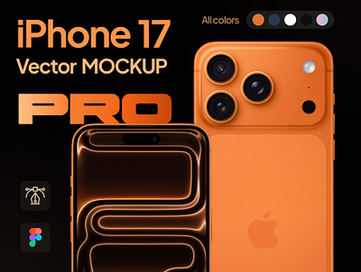 Iphone 17 Pro Max Mockup | Vector Figma app design apple assets design system figma graphic design iphone 17 iphone 17 pro mockup mockup presentation ui ui design user interface vector