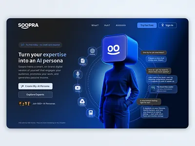 a new life awaits you dark mode gradient graphic design hero section icons landing page logo mascot product design responsive web web web design webpage