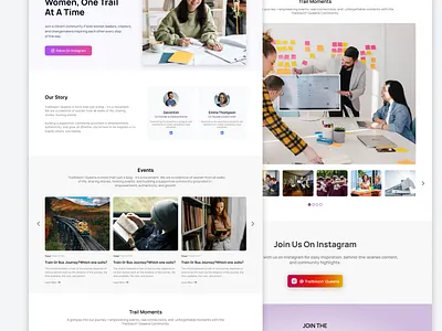 Animated Trailblain' Queens Responsive Blog Website blog card blog design blog landing pages blog mobile blog prototype blog ui blog web blog website blogs clean web design creative blog directory directory listing landing page marketing page minimal blog popular 2025 swiping prototype trendy blog uiroll