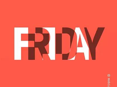 Another FRIDAY typographic animation animation kinetic type kinetic typography motion graphics type animation typography