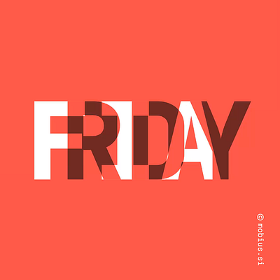 Another FRIDAY typographic animation animation kinetic type kinetic typography motion graphics type animation typography