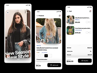 E-commerce Simple Cart Flow basket black cart check check out concept daily design e commerce fashion flow out product quick ui userinterface white