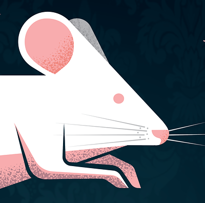 Trapping the mouse illustration mouse stylised theatre