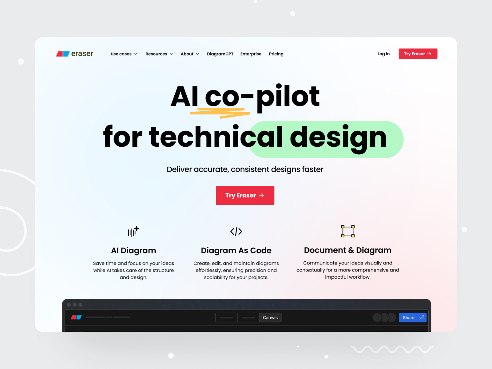 Example of AI Landing Page – Clean & Modern Concept