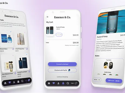 E-commerce shop cart ui design e commerce mobile app product page ui design ux