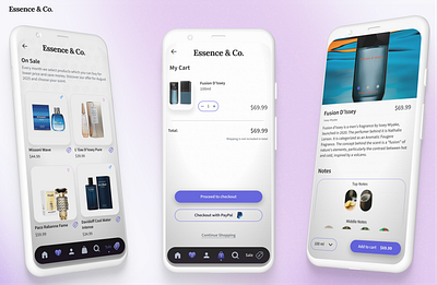 E-commerce shop cart ui design e commerce mobile app product page ui design ux