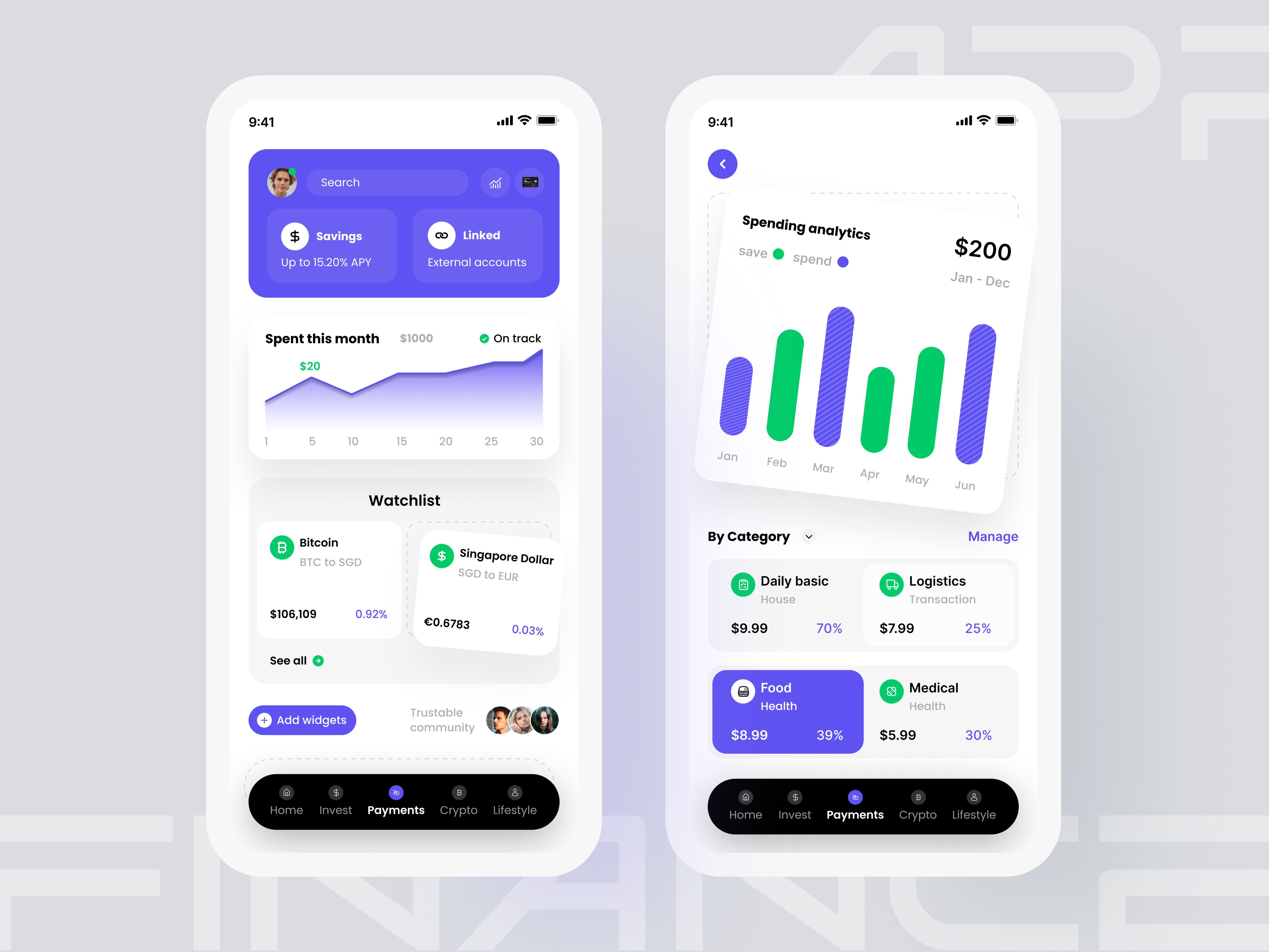 Fintech Mobile App Design analytics app screen chart clean design finance analytics finance app fintech fintech mobile app fintech service mobile app fintech ui design graph homepage mobile statistics stats ui uiux web design website