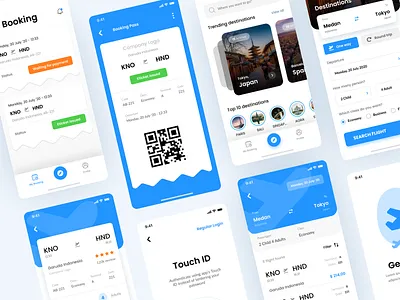Flight Booking iOS App UI app app design booking booking ticket business clean destination figma flight flight app holiday ios professional schedule ticket travel travel app ui ui design uiux