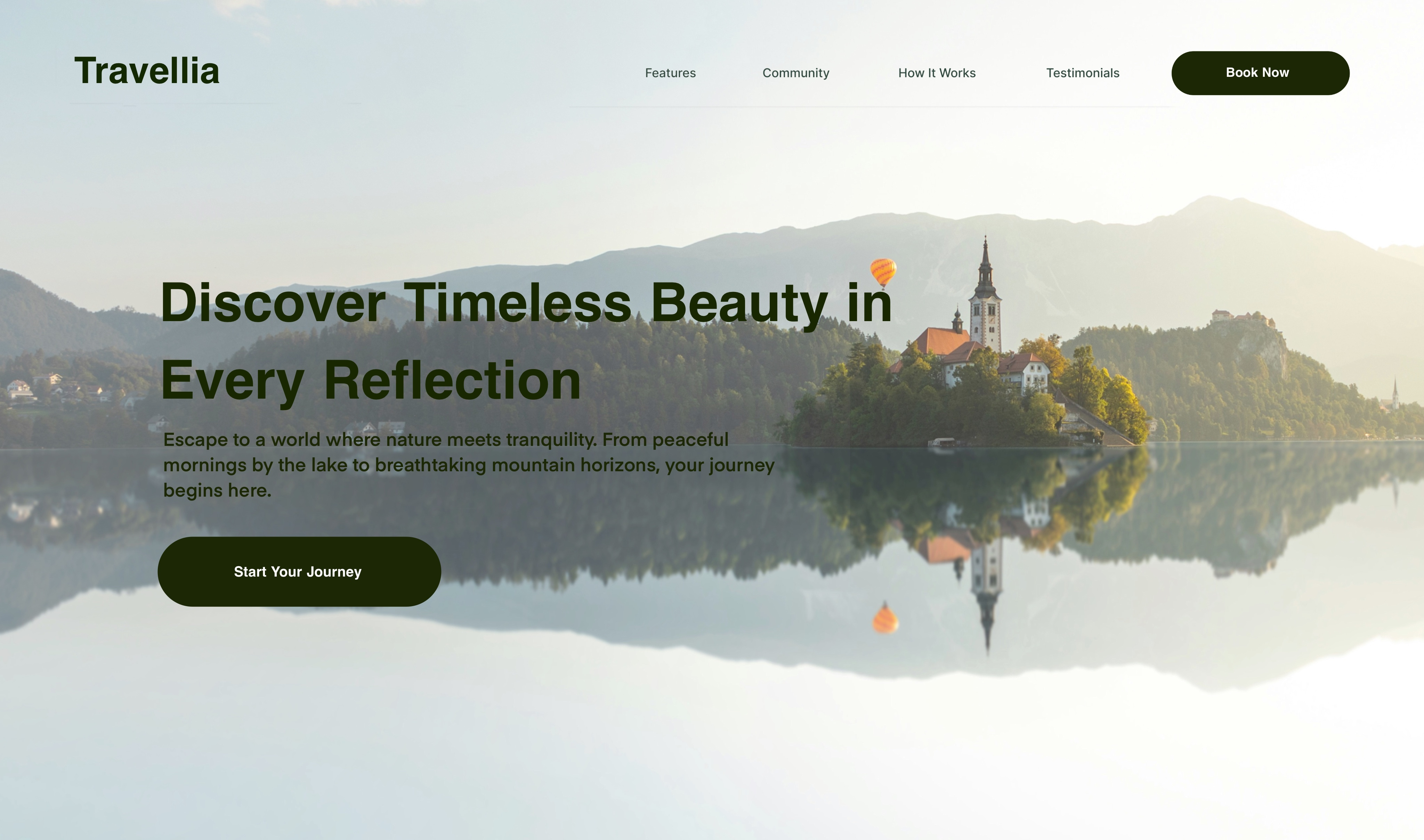 Example of Travellia App
