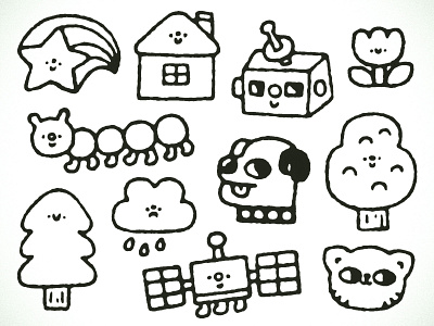 Tattoos cat cute design doodle fun home illustration japanese kawaii kawaii tattoo logo robot sky star tatto artist tattoo tattoo design tattoo illustrator tattoo maker tattooer