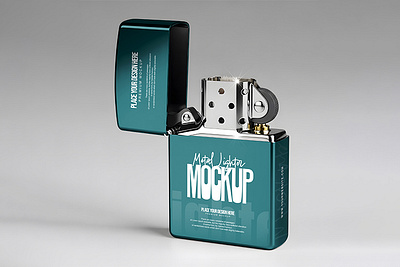 Metal Lighter Mockup psd mockup