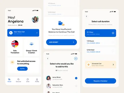 Translator App UI add fund app design app development app ui clean connection dashboard design mobile app product design profile social translate app translator typography ui ui ux user experience ux web app