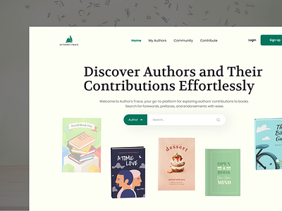 Book Authors Landing page audio book author book book author book author landing page book landing page book website book website ui creative design landing page library library website modern design online book reading website web design website design writer