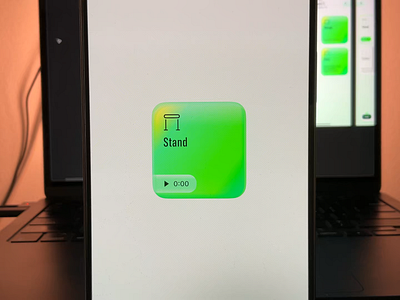 iOS Stand Timer Interaction animation figma interaction ios iphone live loop motion prototype stand timer touch ui ux video