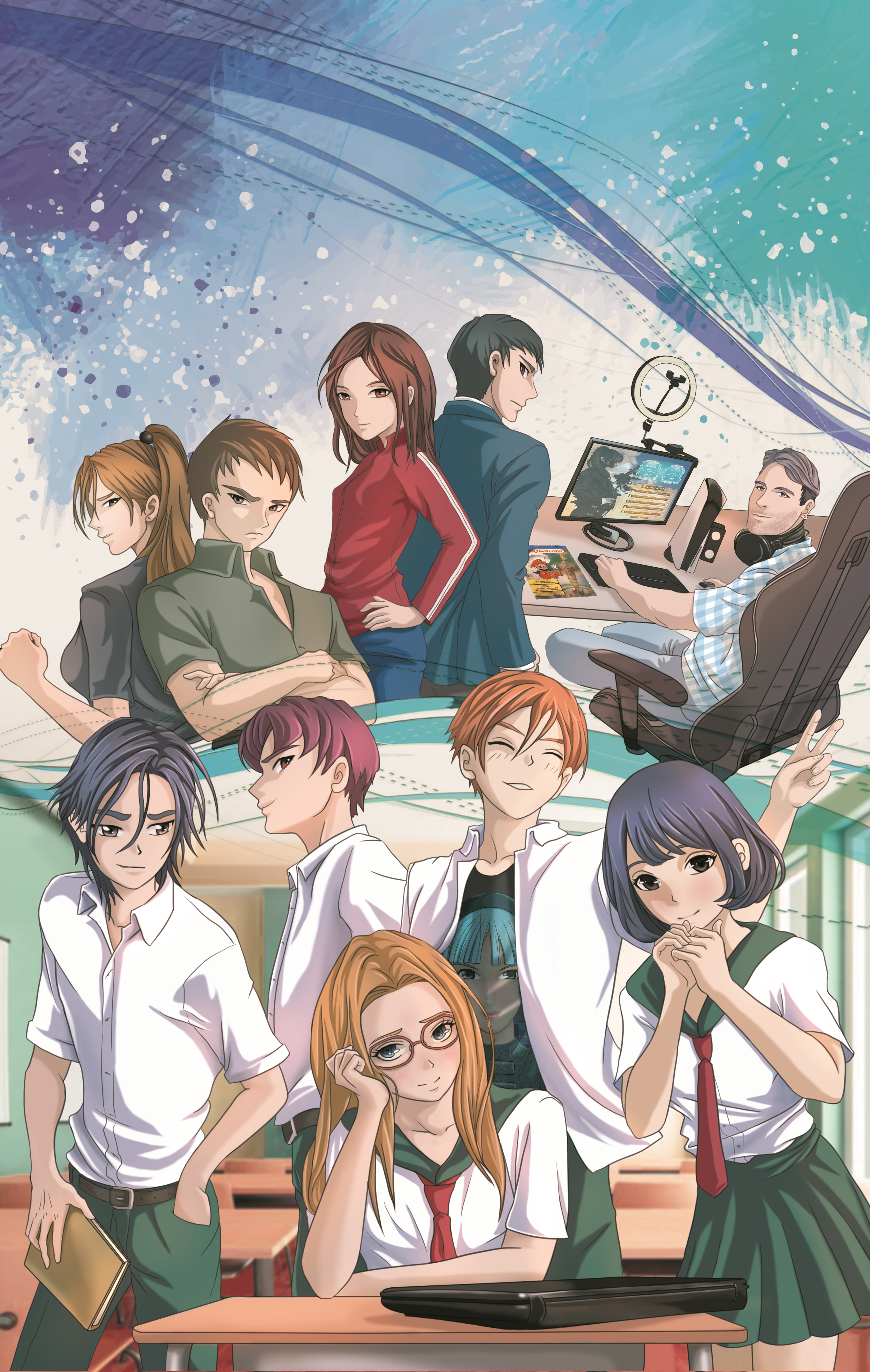 Galileo-Kun El ejercito Invencible anime bookillustration characterdesign comic conceptart illustration manga