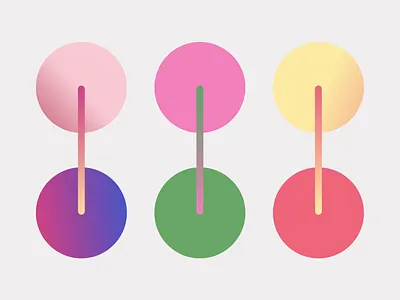 Abstract 6 abstract circles colorful gradient illustration illustrator