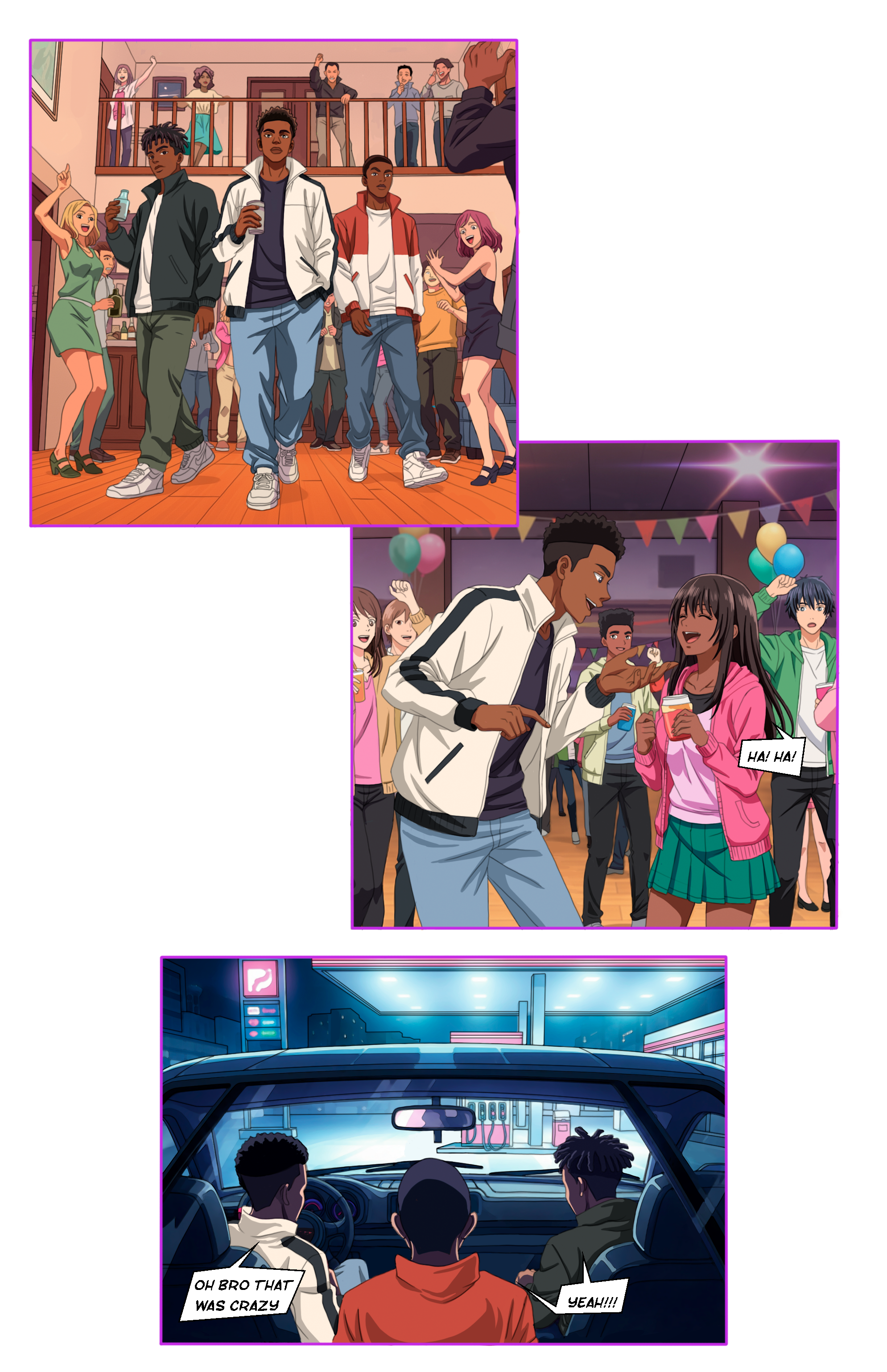 Example of Comic Page Anime/Comic Style