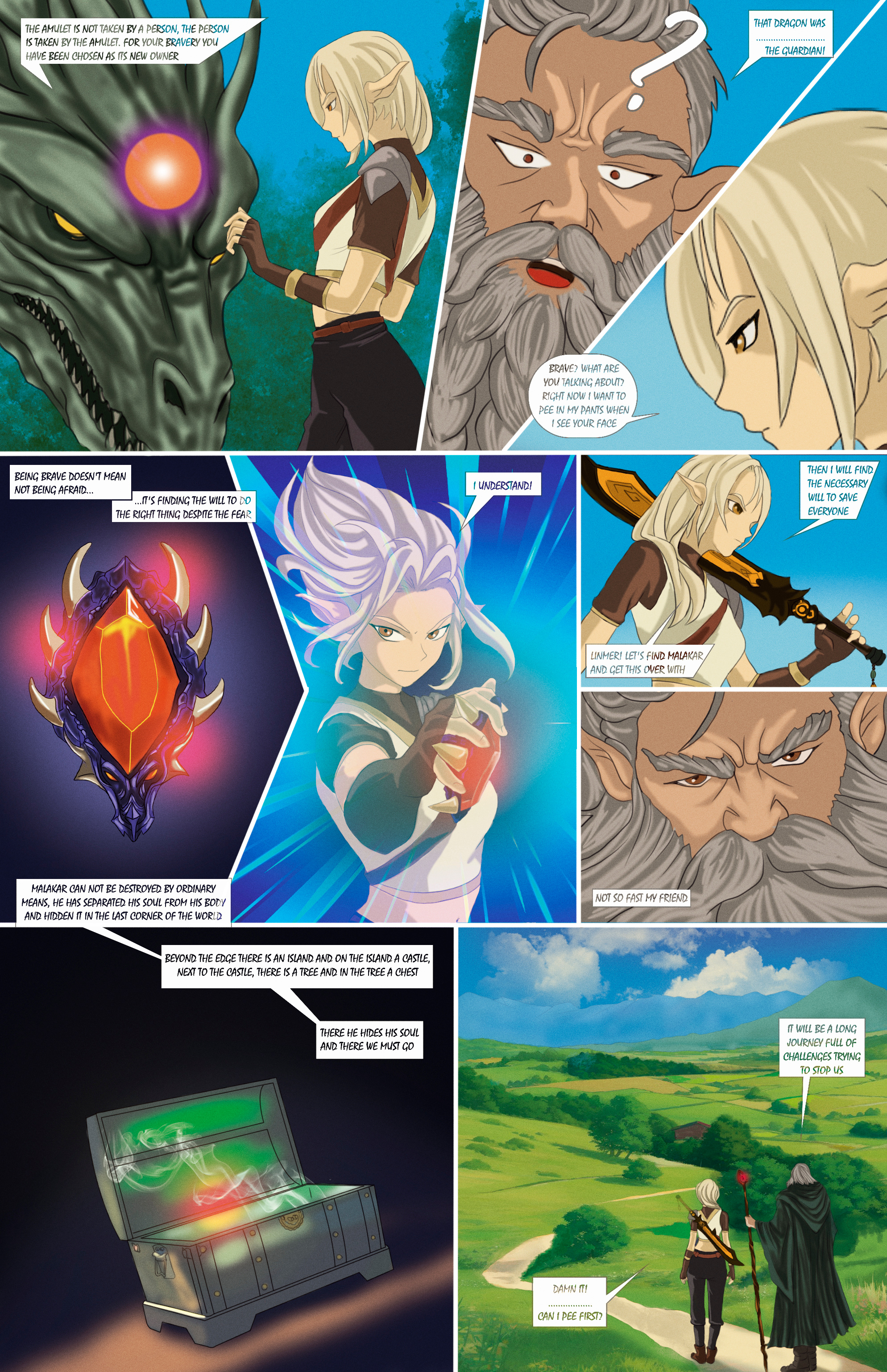 Example of Comic Page Anime/Comic Style