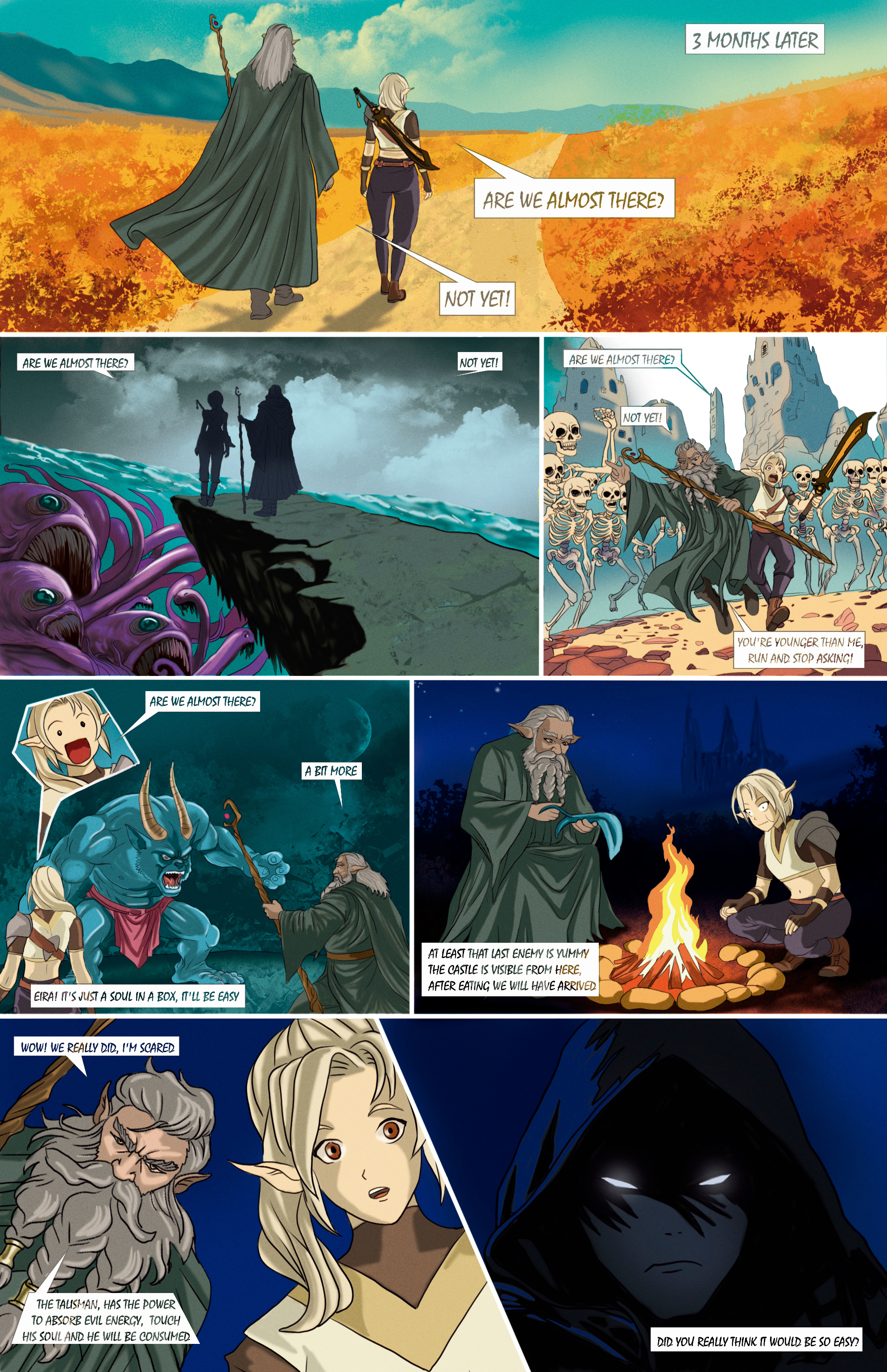 Example of Comic Page Anime/Comic Style