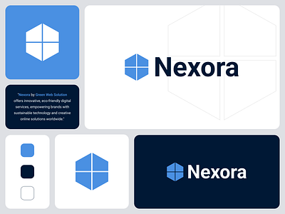 Nexora – Modern & Sustainable Digital Identity animation branding design graphic design illustration logo motion graphics ui ux vector